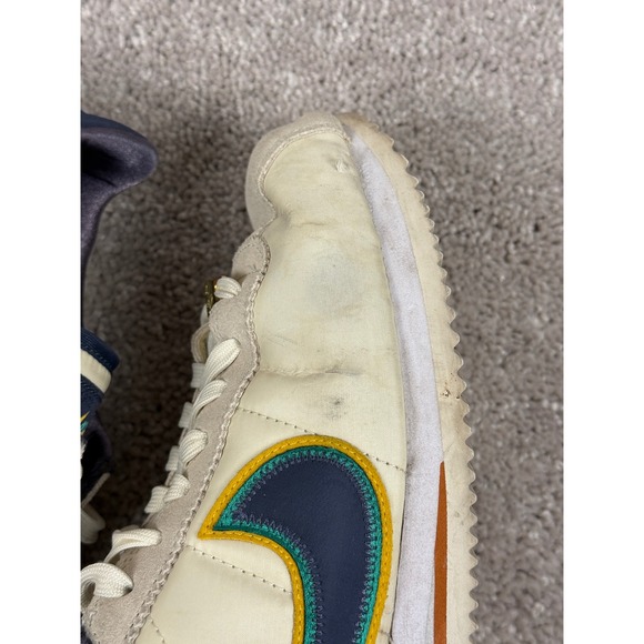 Nike Cortez 72 DJ5183 100 Coconut Yellow Navy Green Sz 8.5 - Picture 13 of 14